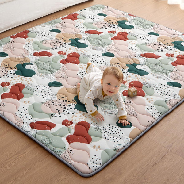 Blissful Diary Baby Play Mats for Floor, 71x59 Inch Thicker Foam Playmats
