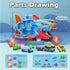 18 Playset 3+ Shark Toy & Deep Sea Creatures Ocean Animal Toys with Truck Cars, Piece Educational for Kids Ages Years