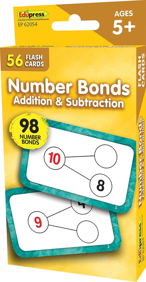 Teacher Created Resources Number Bonds Flash Cards, Addition and Subtraction (EP62054)