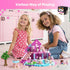 100PCS 3+, Playsets GobiDex Magnetic Blocks Princess Building Toys for Girls Magnet Pink Castle STEM Sensory