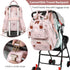 Backpack, Backpack Backpack Diaper Bag Large Diaper with Portable Changing Pad, Baby Diaper Bags for Girls
