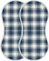 FLildon 1PC Muslin Burp Cloth for Baby Navy Plaid Super Absorbent Burping Cloths, Bibs for Newborn Boys Girls