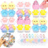 YRSDQueenA Taba Squishy Pack 24 Pack Taba Squishies with 50 Stickers, Easter Squishy