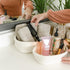 NaturalCozy 5-Piece Set- Rectangle Storage Basket Natural Cotton Rope Woven for Organizing! Small Basket