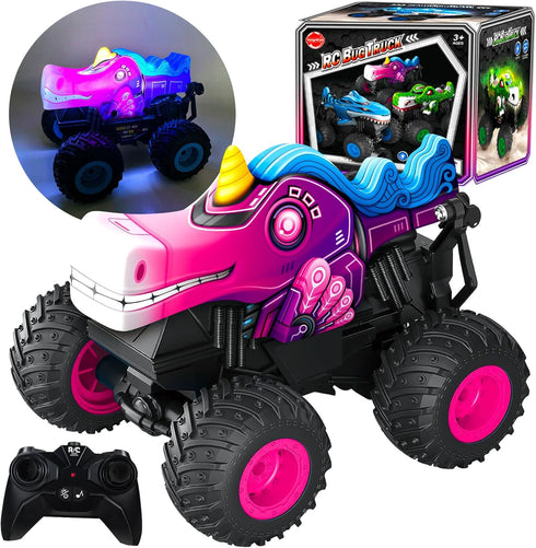 Remote Control Monster Truck, 2.4Ghz Unicorn Rc Monster Truck Toys Rchargeable Kids