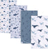 Gerber Unisex Baby 100% Cotton Flannel Receiving Blankets 30x30 Inches (Pack of