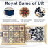 2 4500 Wooden Royal Game of UR,Ancient Strategy Board Game for Players,Beautifully Designed Board with Storage