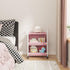 2 Buzowruil Utility Rolling Fabric Storage Rack Trolley Toy Cart Trolley with Large Storage Boxes,Wheels, Suitable