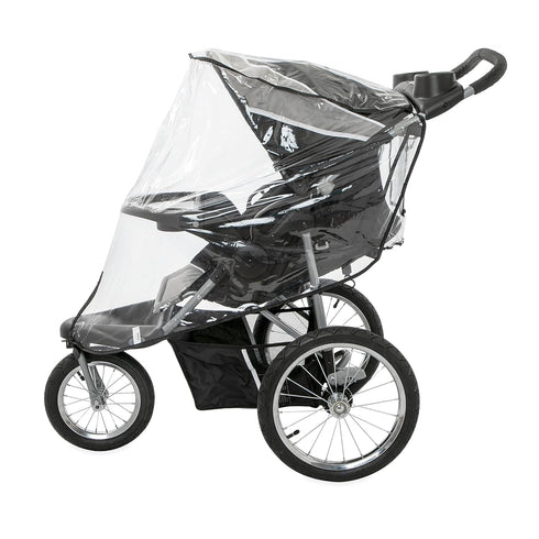 Nuby Rain Weather Shield for Jogging Stroller, Clear Stroller Cover with Storage Pocket