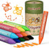 JUPITEARTH Beeswax Crayons for Toddlers 13, 12 Non-Toxic Silky Crayons, Jumbo and
