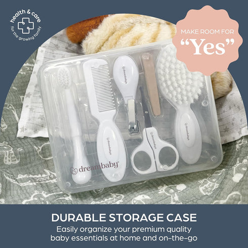 10pc Set Dreambaby Essential Baby Grooming Kit, Newborn Safety Care with Brush, Comb, Toothbrush, Nail Clippers, Nail