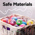 Entervending Empty Clear-Colored Round Capsules, 2 inch, 50 pcs Bulk for Toy Gumball Machines