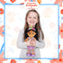 June Garden 14" Ballerina Rag Doll Ella, Plush Soft Doll for Little Girls in Purple Dress