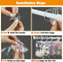 aimpiwt 10 Pack Set Clear Doll Clothes Storage Bags with Hanging Rod & Hooks, Compatible with Labubu Clothes - PVC