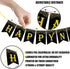 KatchOn Gold and Black Happy New Year Banner - Large 10 Feet Glitter Backdrop for New Years Eve Party Supplies