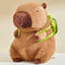 9.8in Capybara Plush, Cute Stuffed Animals with Turtle Backpack, Kawaii Plushie Toys for Kids