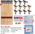 23 inches 11 2 2 Offelec Large Horse Race Board Game, Premium Durable Foldable Wooden Box, Horse Racing Game with Retro