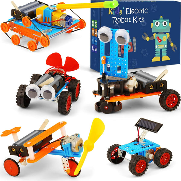 STEM Science Kits for Kids 5-12, Robotics Robot Building Car Kit, Science Activities for Boys 5-8, Engineering Projects