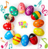 JOYIN 12 Packs Wooden Egg Shakers, 2.3" Maracas Percussion Musical for Party Favors, Classroom Prize Supplies