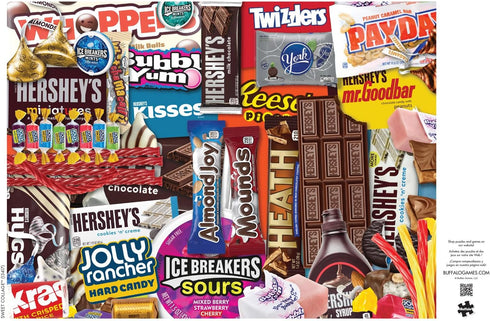Buffalo Games - Hershey - Sweet Collage - 1000 Piece Jigsaw Puzzle for Adults, Perfect for Game Nights