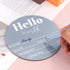 NQEUEPN 5.9 Inch 22404 Wooden Baby Announcement Sign, Hello World Newborn Sign Birth Announcement Signs Baby Name
