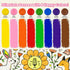 8 1-3, 1-3 Colors Egg Crayons for Toddlers Jumbo Easy-Grip Crayons with Anti-Roll Flat Bottom & Fruit Patterns