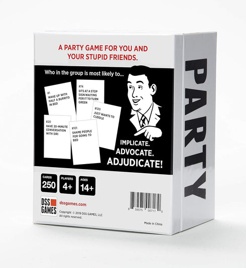 DSS Games Who's Most Likely to... Kinda Clean Family Edition, A Fun Party Game.