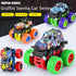 Push and Go Friction Powered Car, 4 Pack Monster Toys Truck Set for Boys 3-7 Years Old