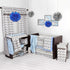 Bacati - Ikat Muslin 2 Pc Security Blankets (Grey/Blue)