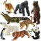 Zippytots 9 PCS Zoo Animal Toys for Kids 3-5 Realistic Plastic Wild