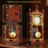 Set, 14+ (751 Vintage Retro Swing Clock Building Pendulum Clocks Building Block Toys with Functional Mechanical Model