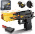 Fluorspar blaster Building Block Gun for Adults, 1: 1 Pistol Building Set