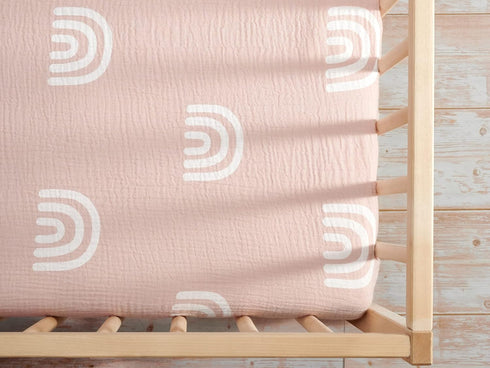 Pack Pack Meracorallo Muslin Mini Crib Sheet, n Play Fitted Sheet, Soft and Breathable and Play Playard Mattress Sheet