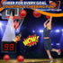 Pro Indoor Basketball Hoop for Door, Over Door with Large 9 Inch Dunk Rim, 4 Mini Replacement 6" Basketballs
