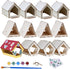 Neliblu Bird Houses to Paint for Kids - 12 Pc Wooden Plywood Set, Durable Material, Educational Fun, Child-Safe Crafts