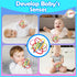 0-6 Rattle & Sensory Teether Toys for Babies, Multicolour Soft Teething Tube, Easy to Clean, Developmental Baby Toys
