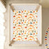 miaozhen 1 Pack 52x28 Cotton Baby Crib Sheets for Boys Girls Soft Stretchy Western Funny Desert Scene Crib Mattress