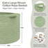 22" 22" 14" MEGASKET Extra Large Green Basket, X X Woven Cotton Rope Baskets for Blankets, Nursery Laundry Basket, Cute