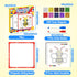 GLEEHAPY Educational STEM Toy, Mosaic Magnetic Puzzle with 300 Foam Building Blocks, Math Counting Activities