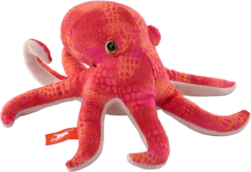 Wild Republic Pocketkins Eco Octopus, Stuffed Animal, 5 Inches, Plush Toy, Made