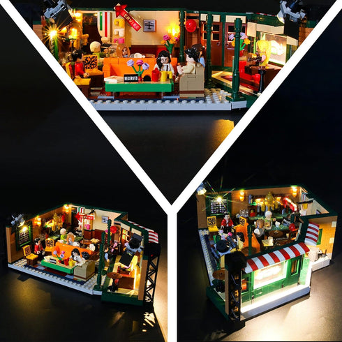 LED Light Kit for Lego Central Perk 21319 Set - Compatible with Lego 21319 Building Blocks Model (Set Not Included)