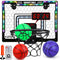 Indoor Mini Basketball Hoop with LED Light/Scoreboard, Over The Door Basketball Toy for Kids