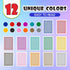 GSE Nertz Card Game, 12-Deck Standard Playing Cards Bulk with 12 Unique Colors, Multiplayer Solitaire Cards