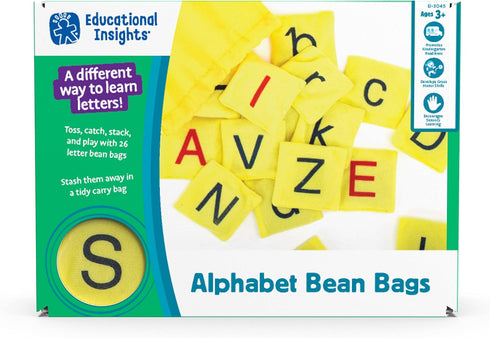 3-5, Educational Insights Alphabet Beanbags - ABC Learning Toys for Kids Ages Toddler Letter Learning, Alphabet Toys