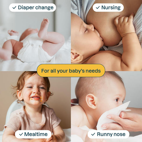 72 Count ATTITUDE Baby Wipes Unscented, For Sensitive Skin with Oat, Natural Origin, Dermatollogically Tested