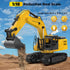 1:18 11-Channel 100-Min 2026 6-12 Metal RC Excavator Toy for Kids | Remote Control Construction Vehicle with Water
