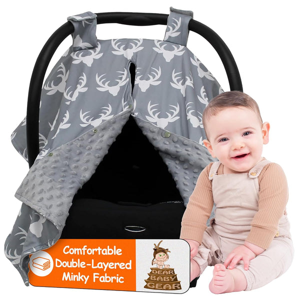 Dear Baby Gear - 40x30 Car Seat Canopy, Infant Carrier Cover for