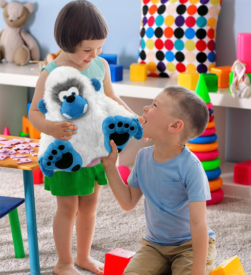 DolliBu Yeti Super Soft Stuffed Animal - Cute Realistic Ape-Like Plush Toy for Kids and Nursery Decor