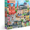 eeBoo 1000 Piece Rectangular Jigsaw Puzzle - Piece and Love Paris in a Day, Glossy, Sturdy, Minimal Dust