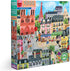 eeBoo 1000 Piece Rectangular Jigsaw Puzzle - Piece and Love Paris in a Day, Glossy, Sturdy, Minimal Dust